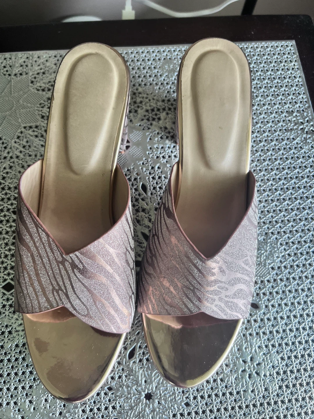 Women's Open-Toe Heeled Slides - photo 2