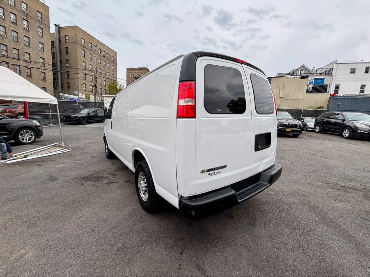 White Chevrolet Express Cargo Van - photo 3