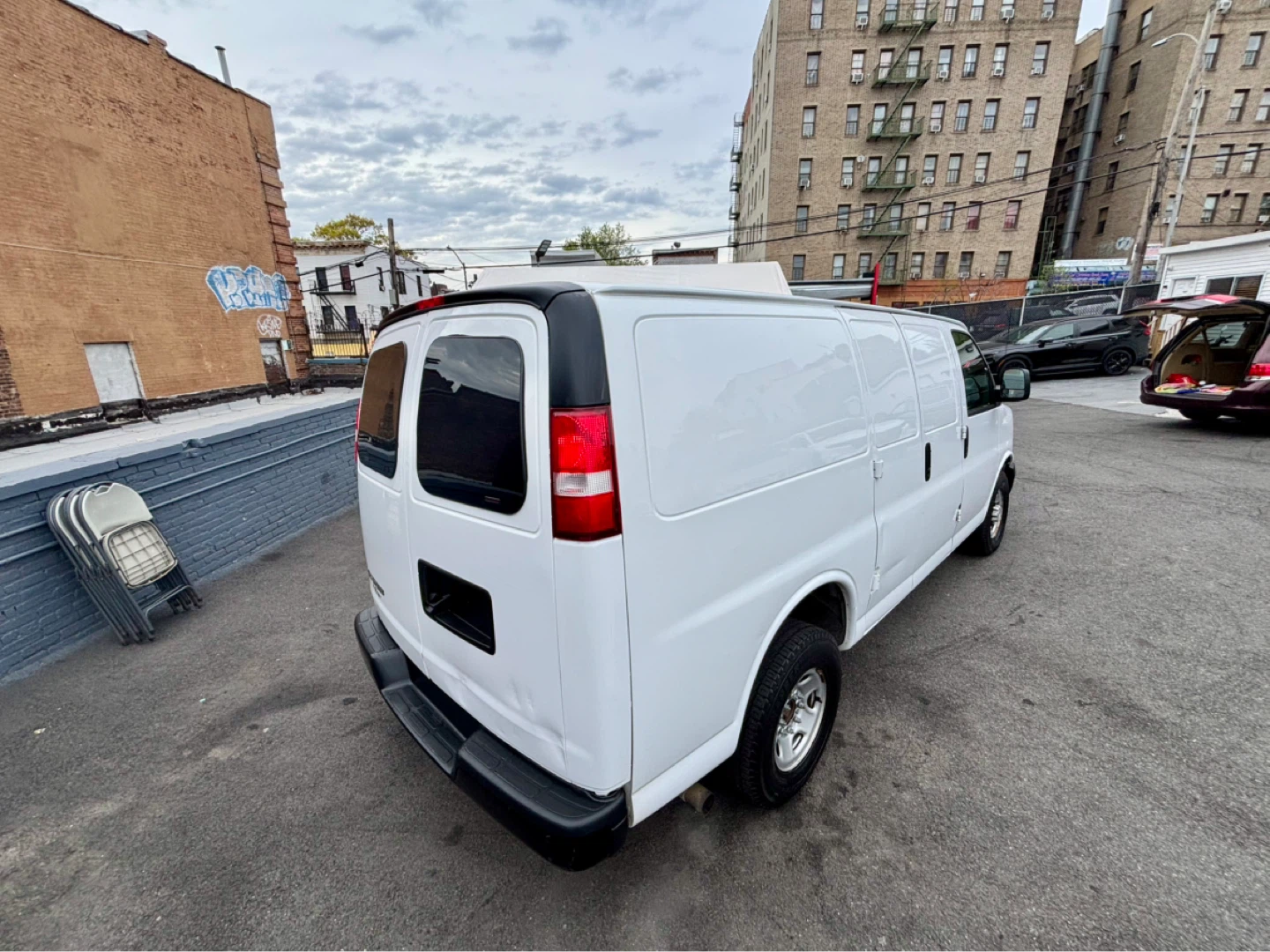 White Chevrolet Express Cargo Van - photo 4