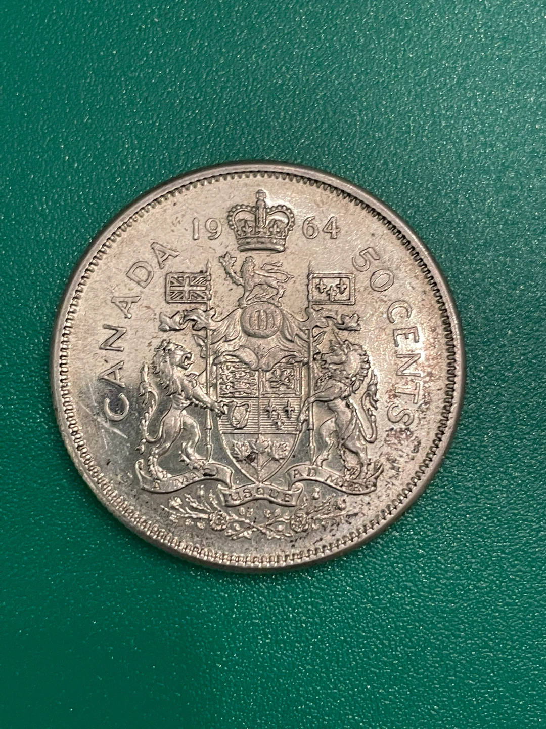 1964 Canada 50 Cents Silver Coin