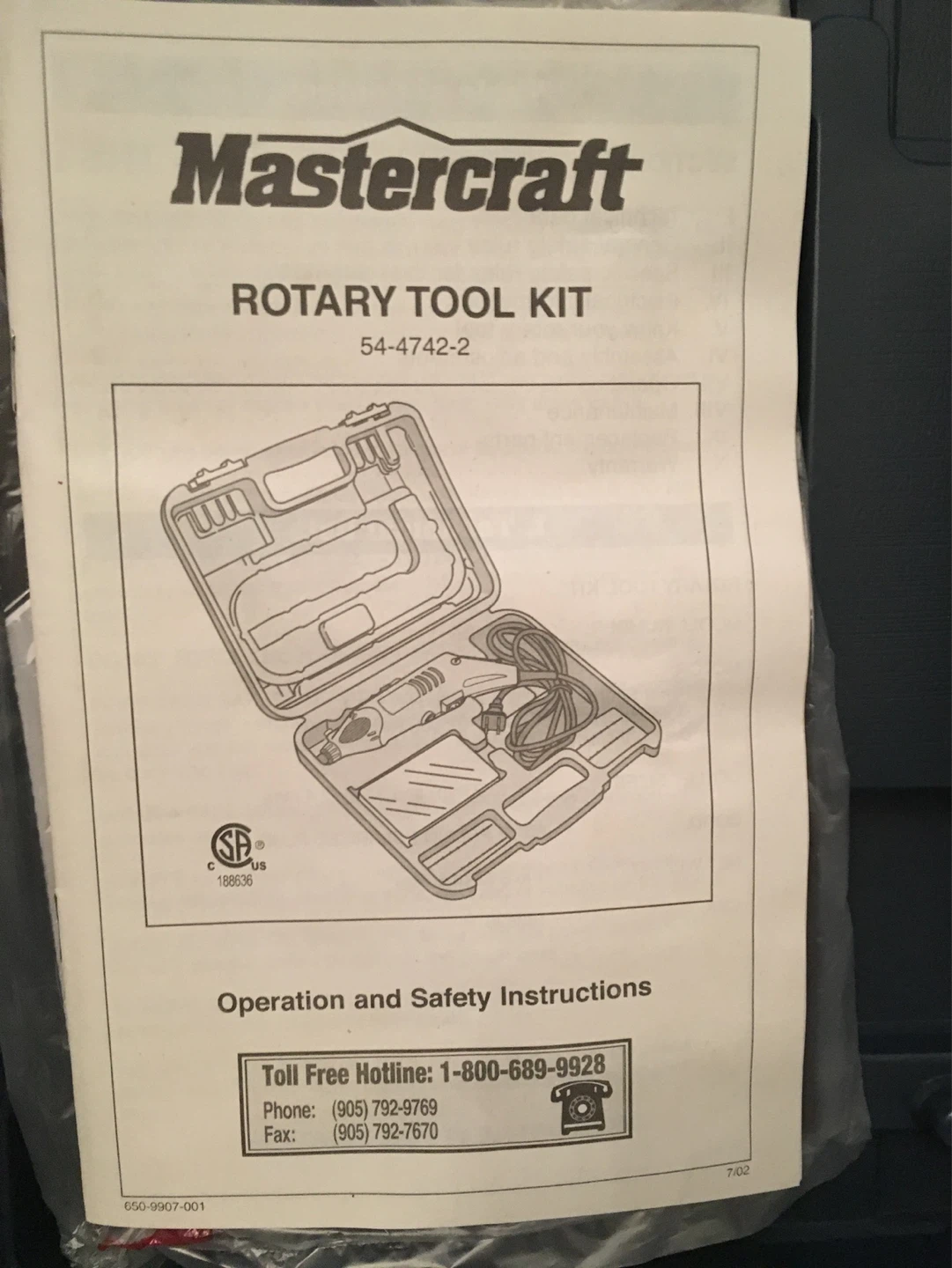 Mastercraft Rotary Tool Kit 54-4742-2 - photo 3