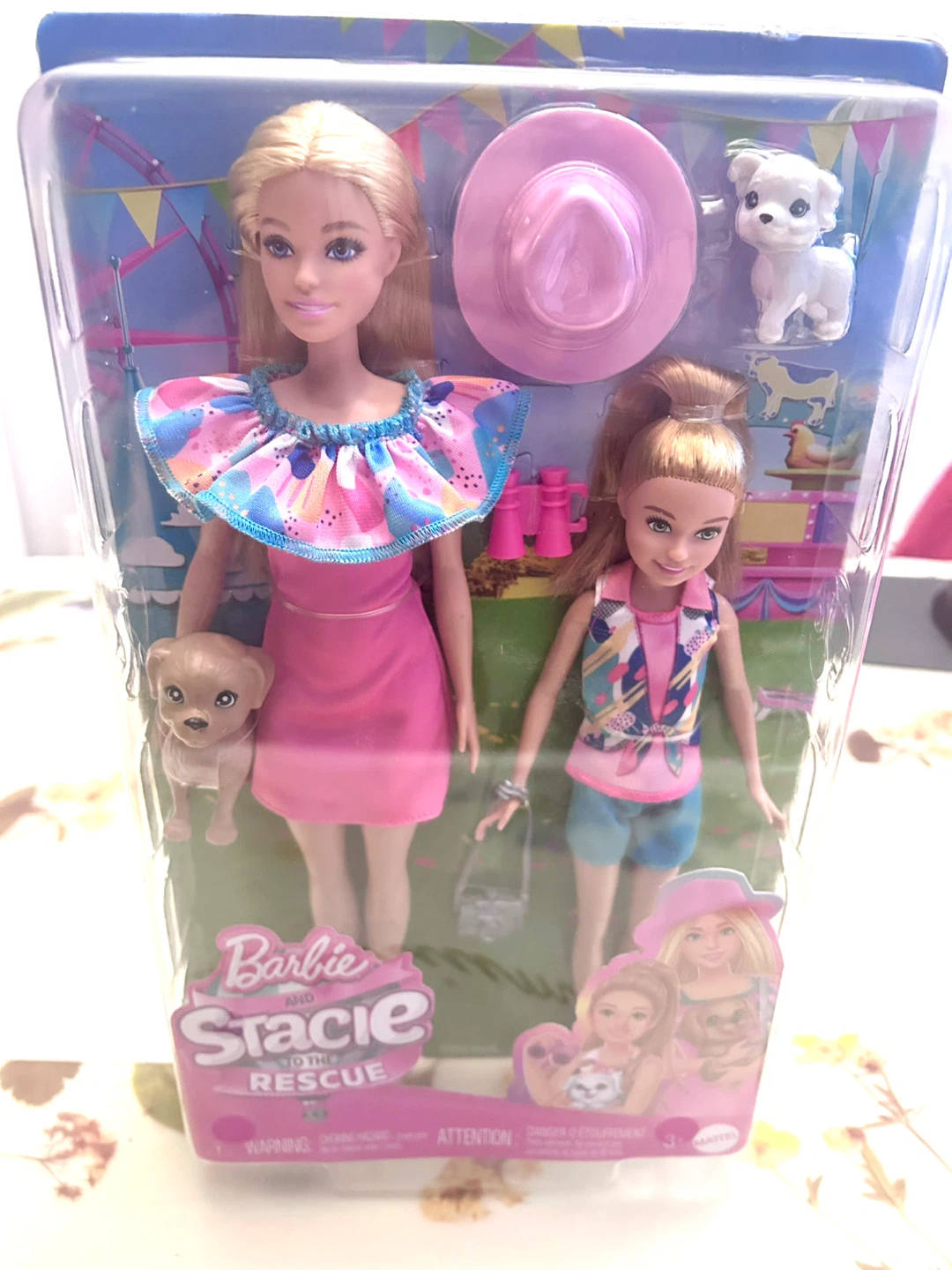 Barbie and Stacie to the Rescue Doll Set with Pets