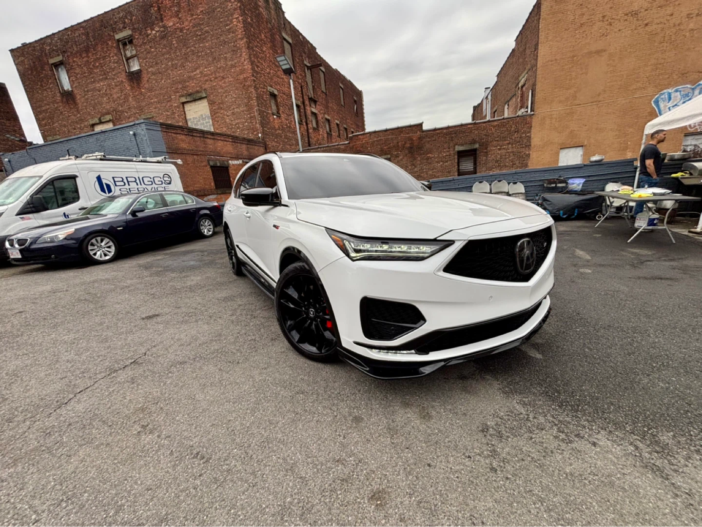 White Acura MDX A-Spec Rebuilt title - photo 3