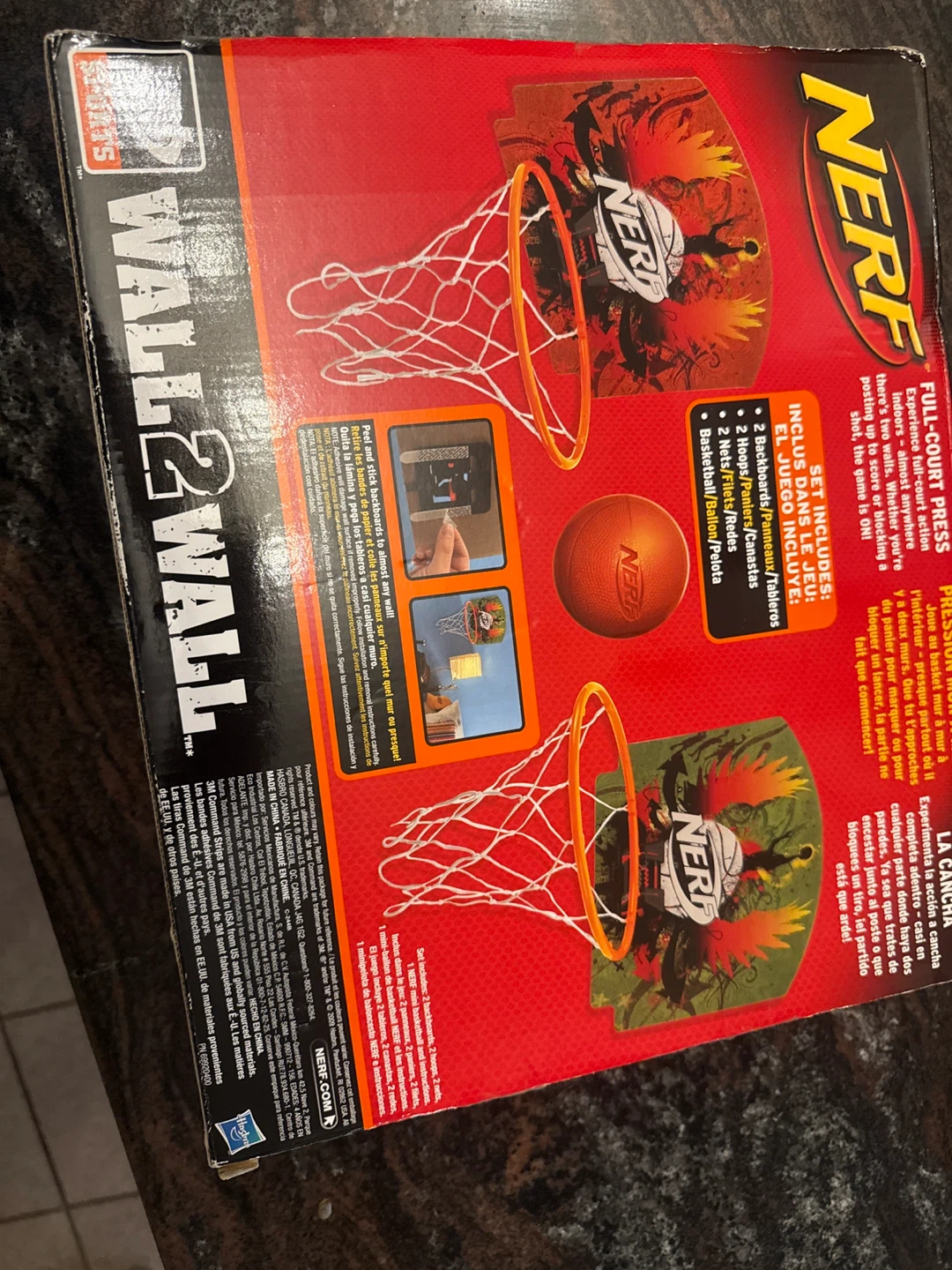 Nerf Wall 2 Wall Basketball Set - photo 2