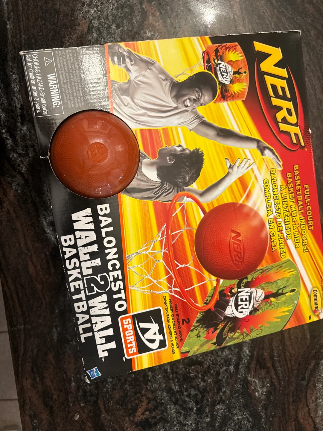 Nerf Wall 2 Wall Basketball Set