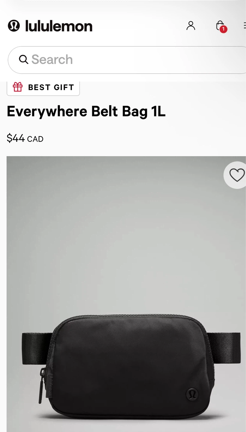 Lululemon Everywhere Belt Bag 1L Black - photo 4