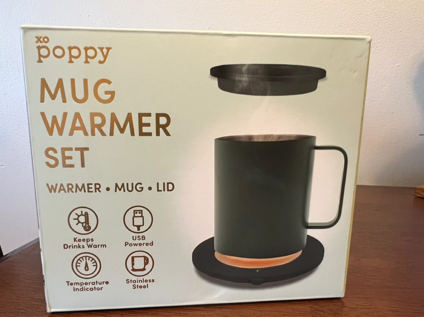 XO Poppy Mug Warmer Set