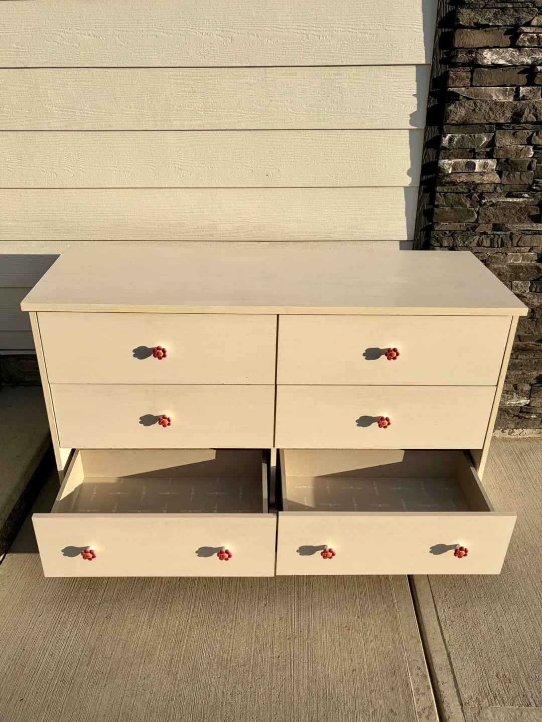 white dresser with 6 drawers - photo 4