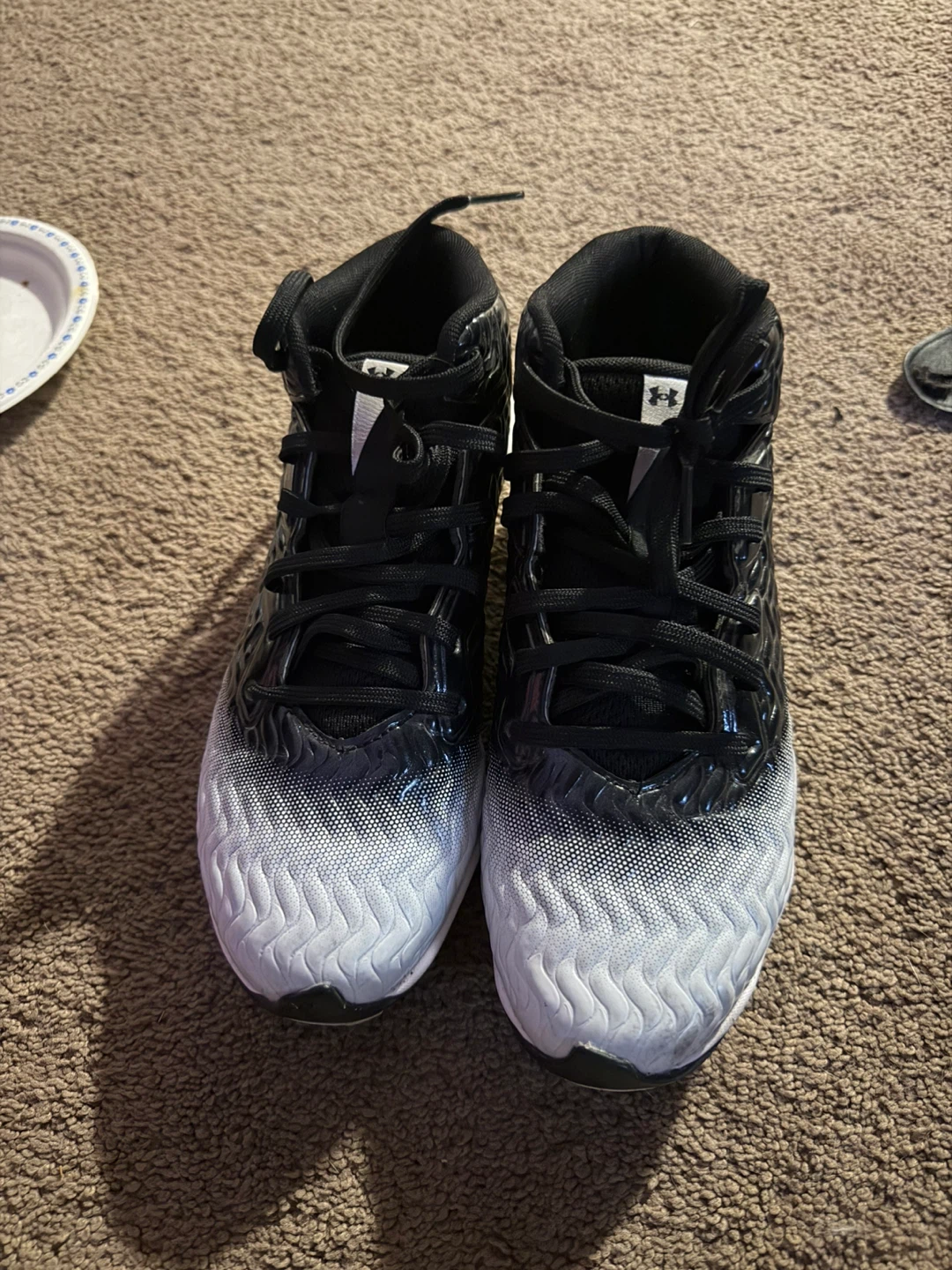 Under Armour Black & White Football Cleats - photo 3