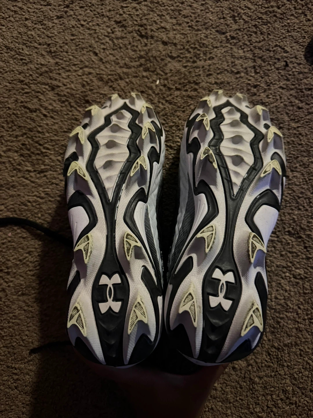 Under Armour Black & White Football Cleats - photo 4