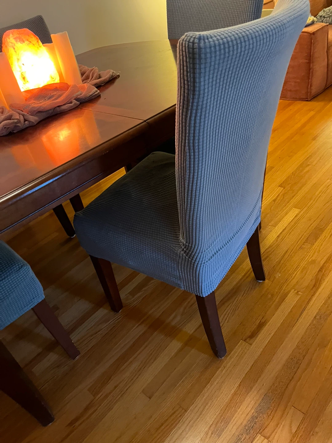 Wooden Dining Table with leaf and  6 Chairs - photo 4
