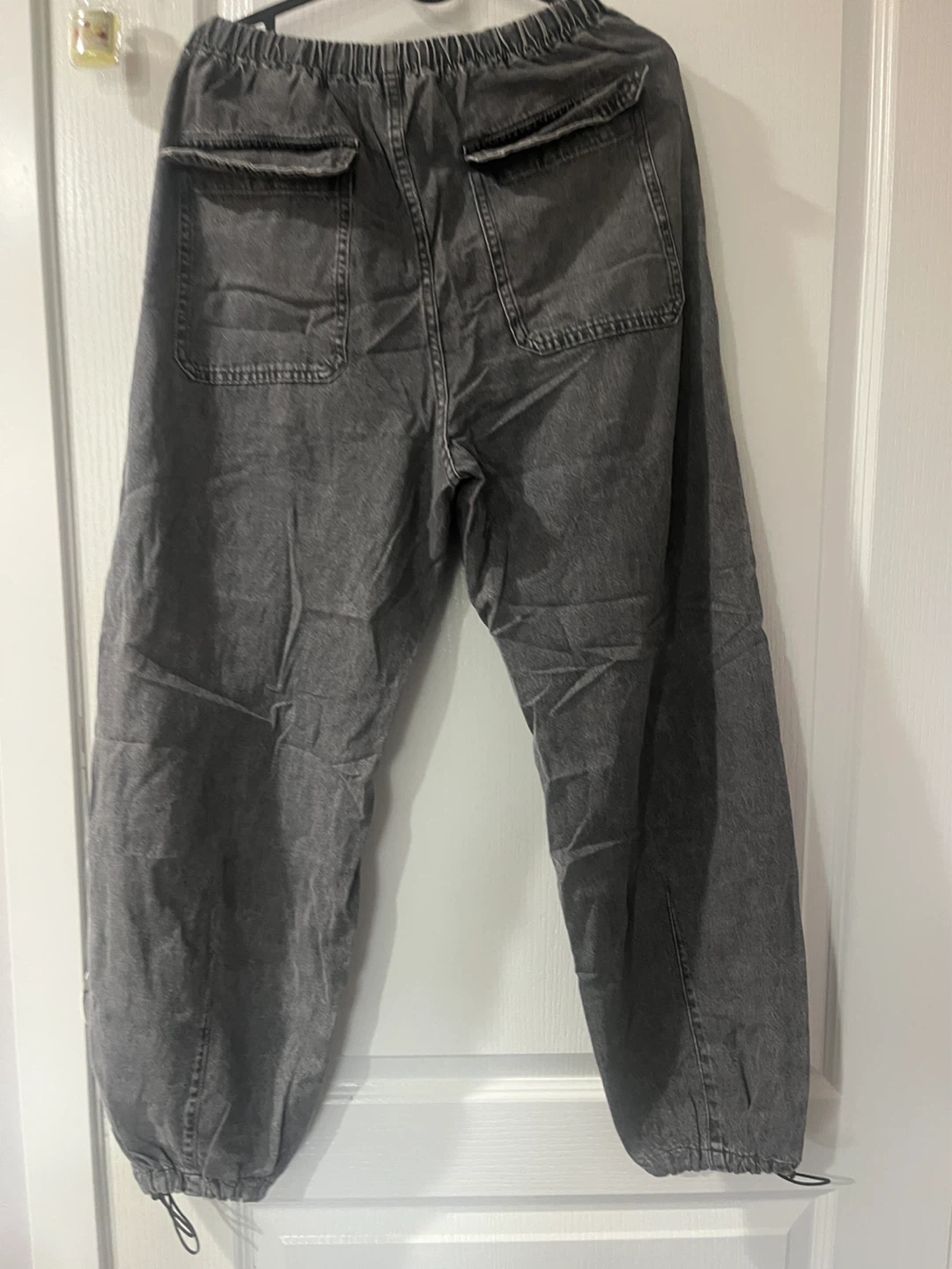 GU Grey Denim Cargo Jogger Pants - Size L - photo 2