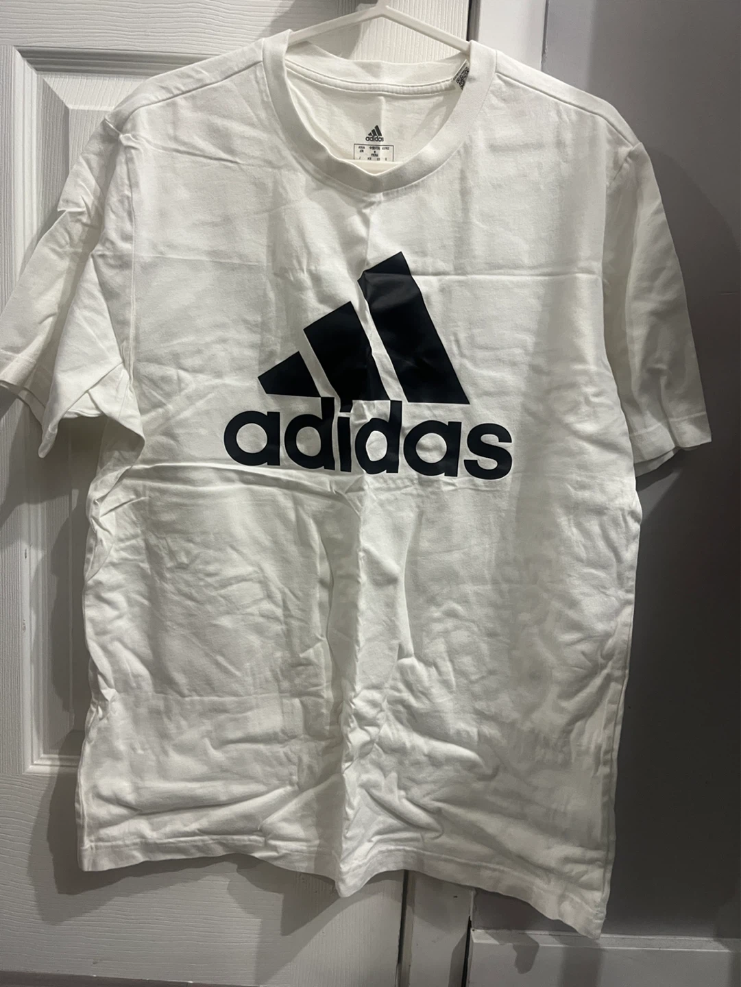 Adidas White T-Shirt Size L