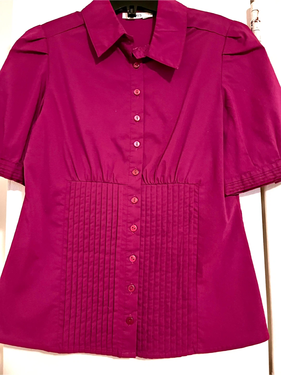 Ricki’s Button-Up Blouse - Magenta - Size 4 - photo 2
