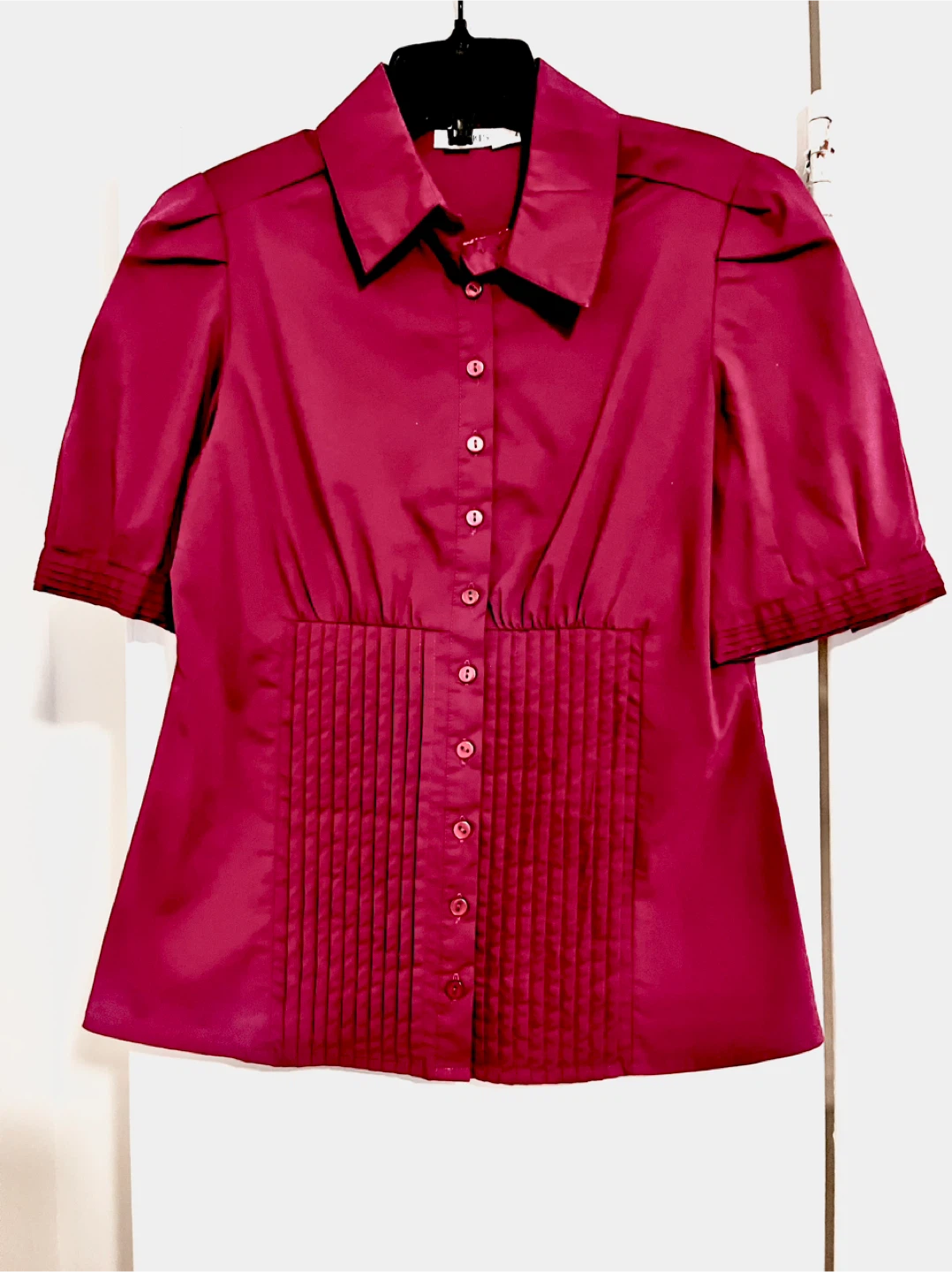 Ricki’s Button-Up Blouse - Magenta - Size 4