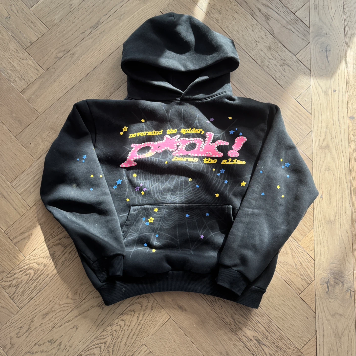 Pink Sp5der hoodie (no trades)
