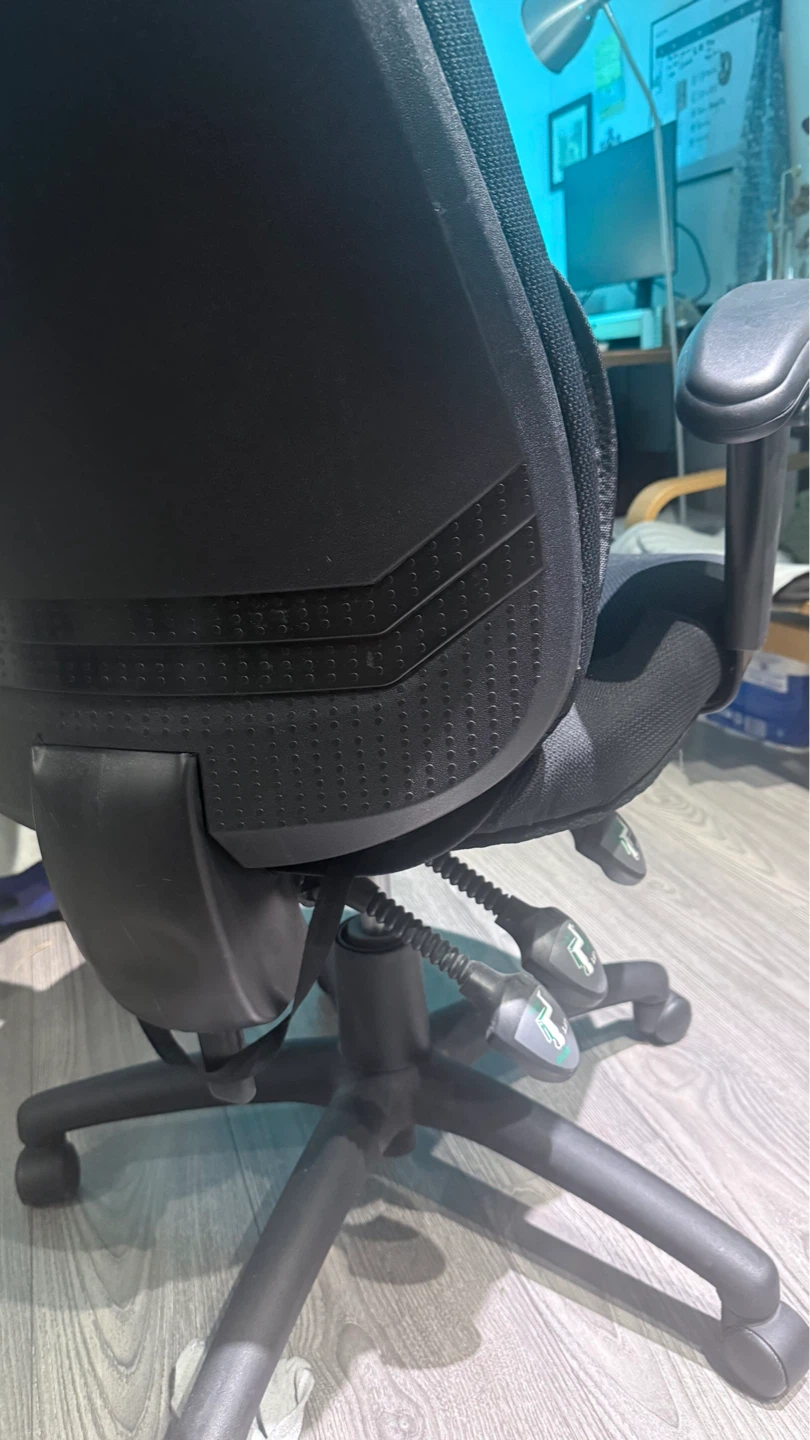 Black Ergonomic Office Chair with Lumbar Support - photo 2