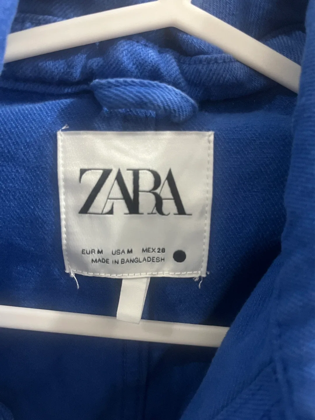 ZARA Blue Chore Jacket Size Medium - photo 3