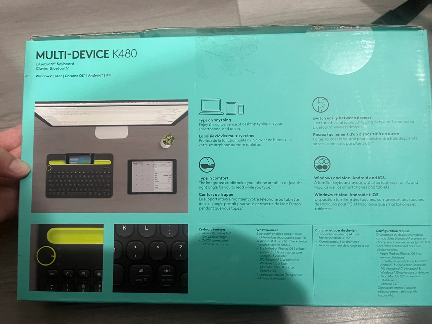 Logitech K480 Multi-Device Bluetooth Keyboard - photo 2
