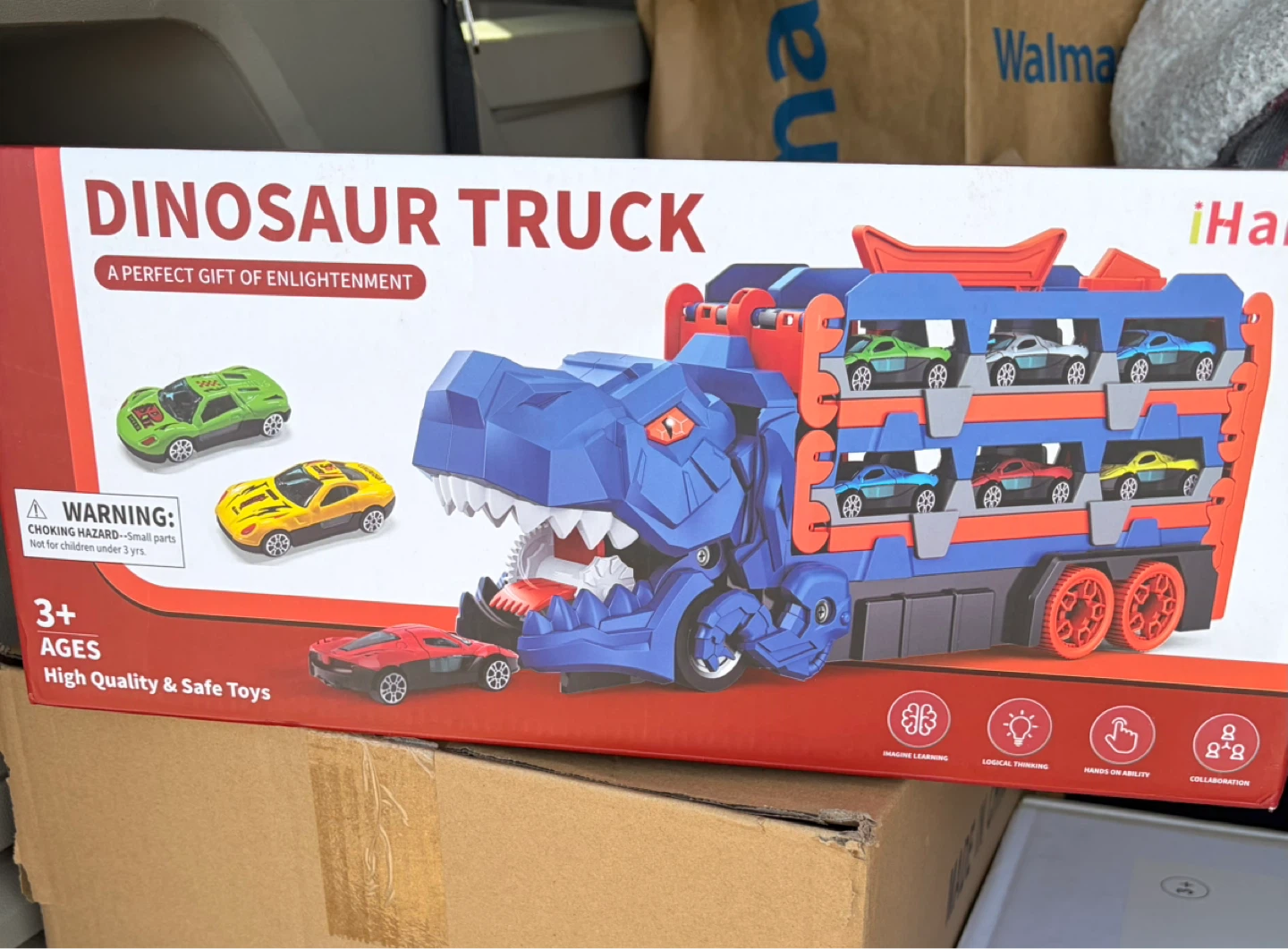 Dinosaur Truck with Toy Cars