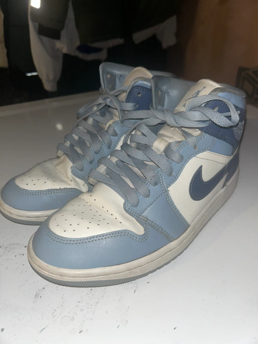 Air Jordan 1 Mid, Blue, Size 8