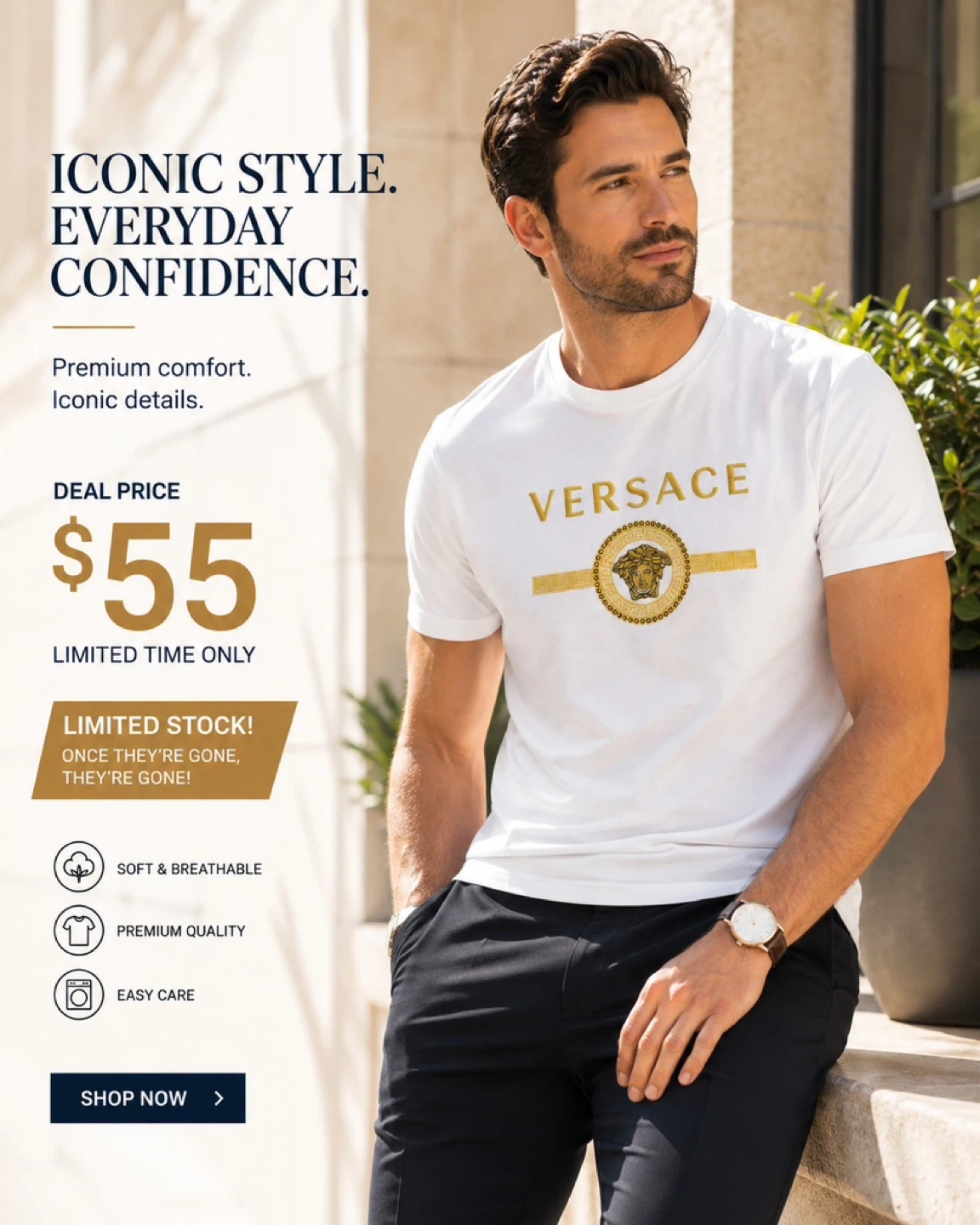 ❤️❤️Versace Logo T-Shirt❤️❤️ - photo 5