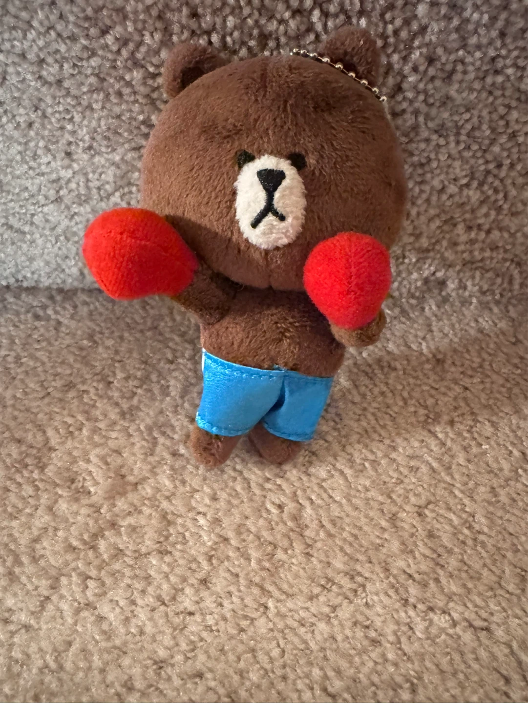 Line Friends Brown Bear Keychain - Boxer