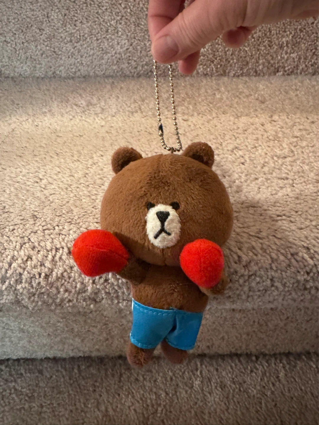 Line Friends Brown Bear Keychain - Boxer - photo 4