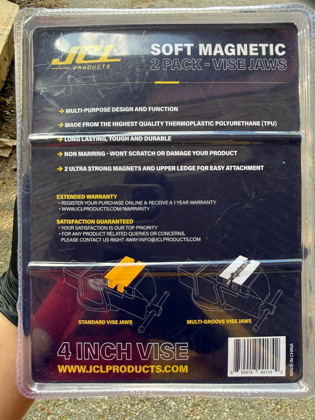 JCL Products Soft Magnetic 2 Pack Vise Jaws (4 Inch) - photo 2