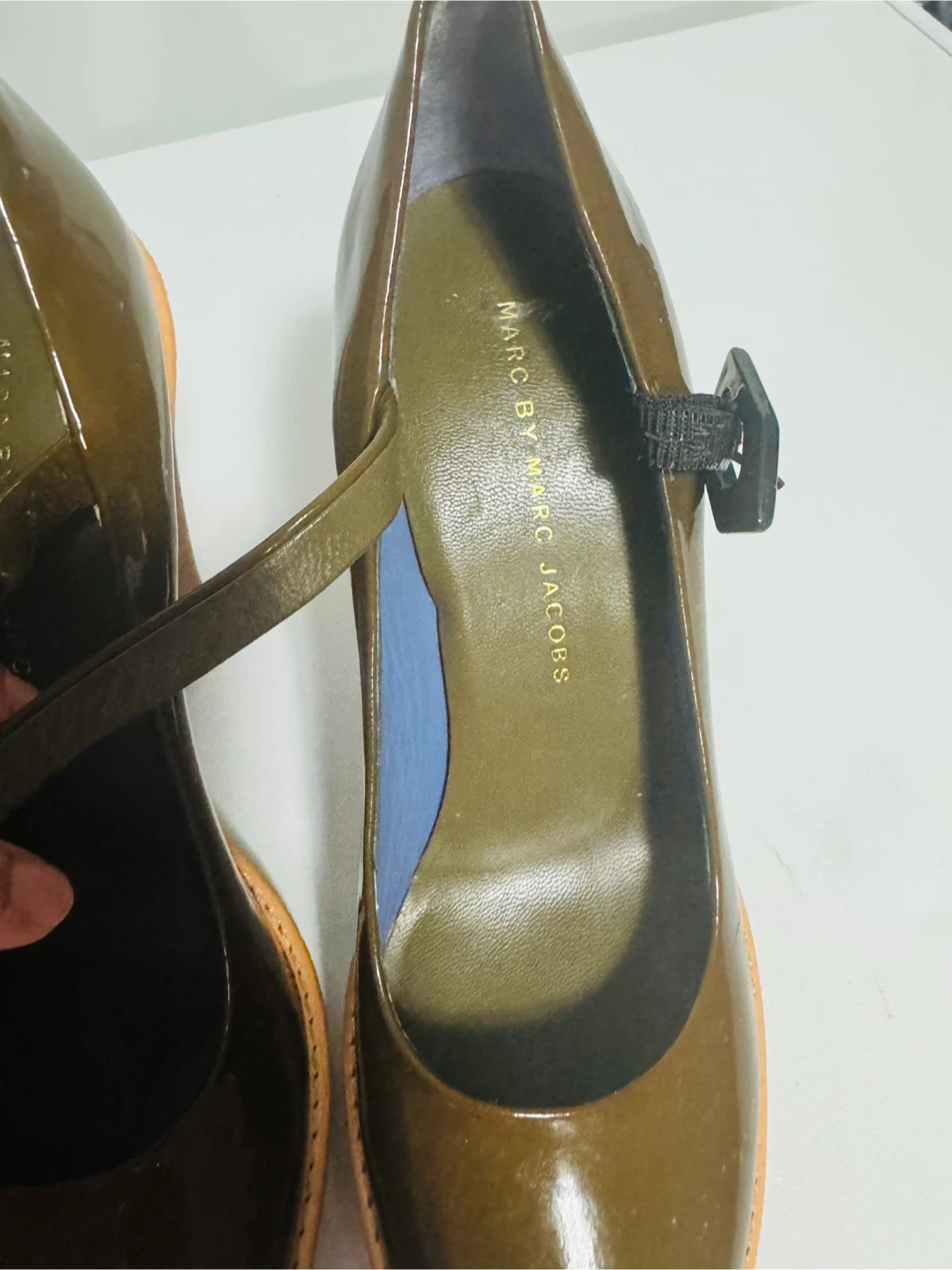 Marc by Marc Jacobs Brown Patent Mary Jane Heels - photo 2