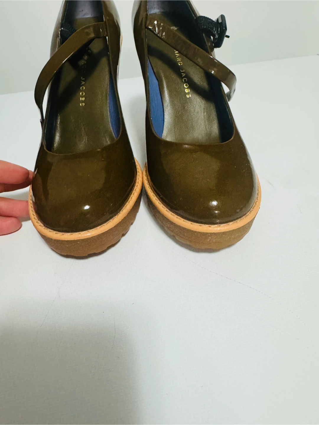 Marc by Marc Jacobs Brown Patent Mary Jane Heels - photo 3