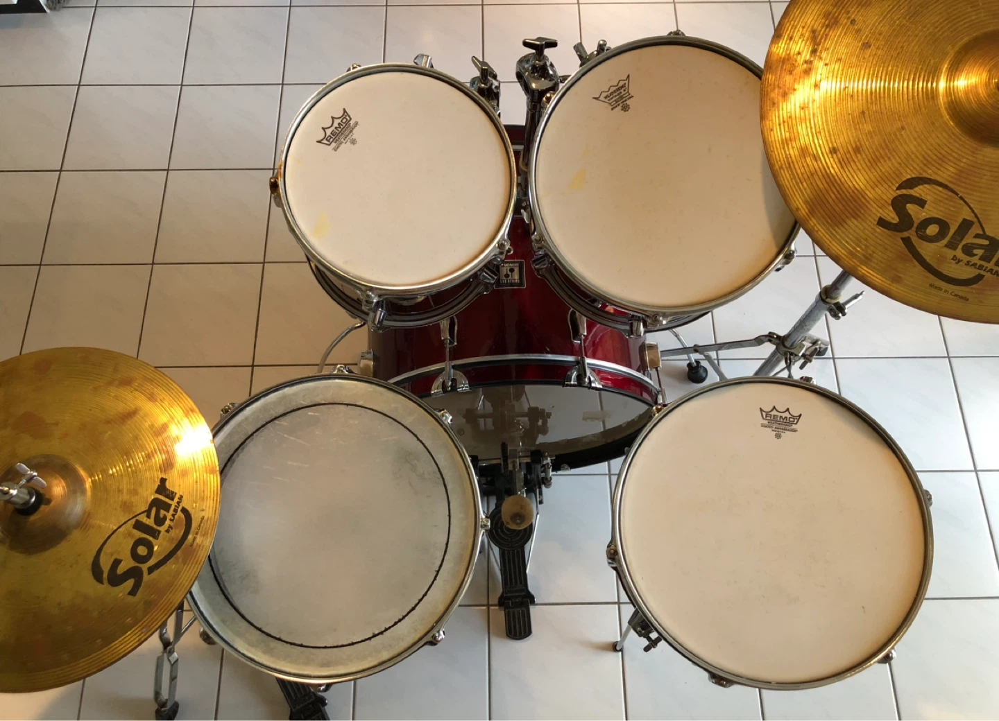 Sonor 5-piece drum kit - deep red - photo 2