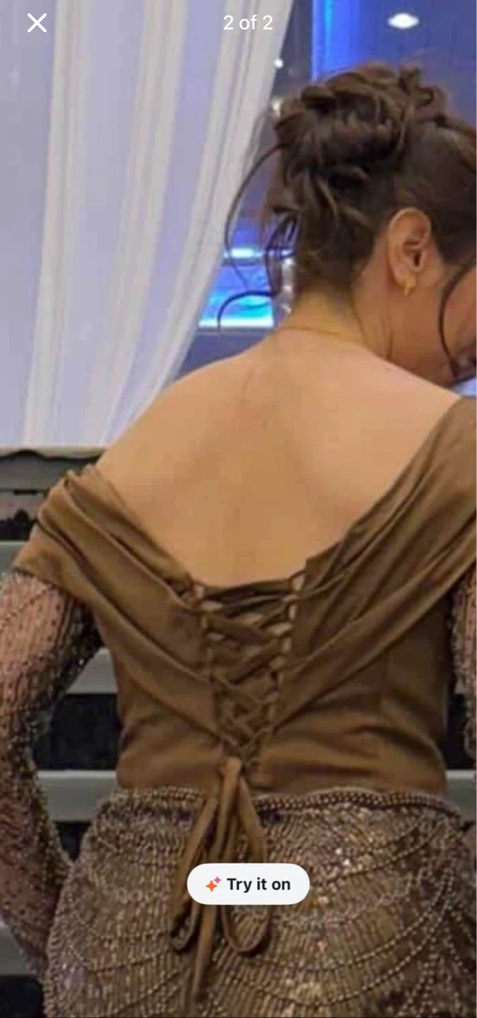 Message to check the price. Brown sequined dress - photo 2