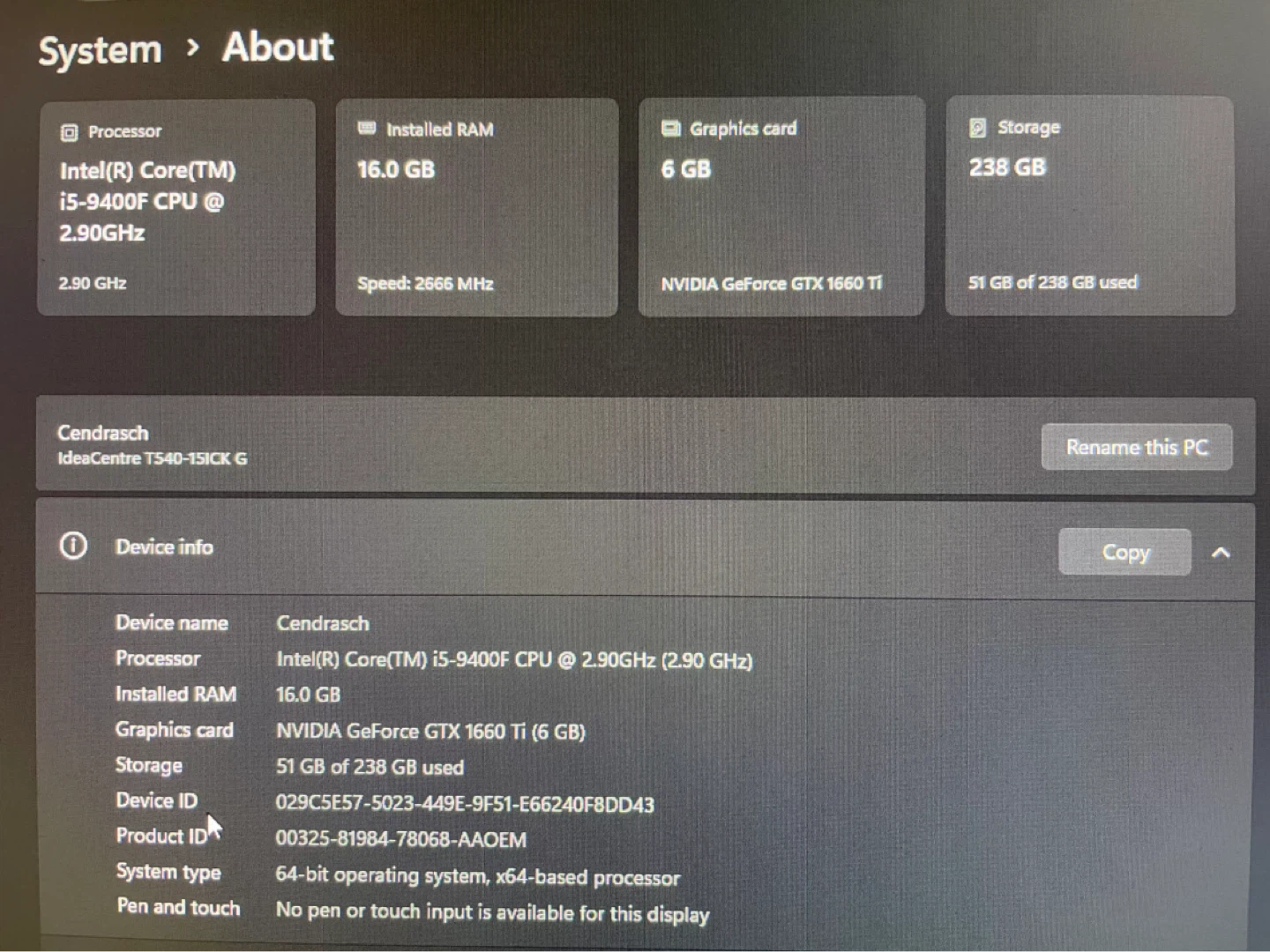 GTX 1660 Ti 16 DDR 4 i5 9400 Gaming PC - photo 3