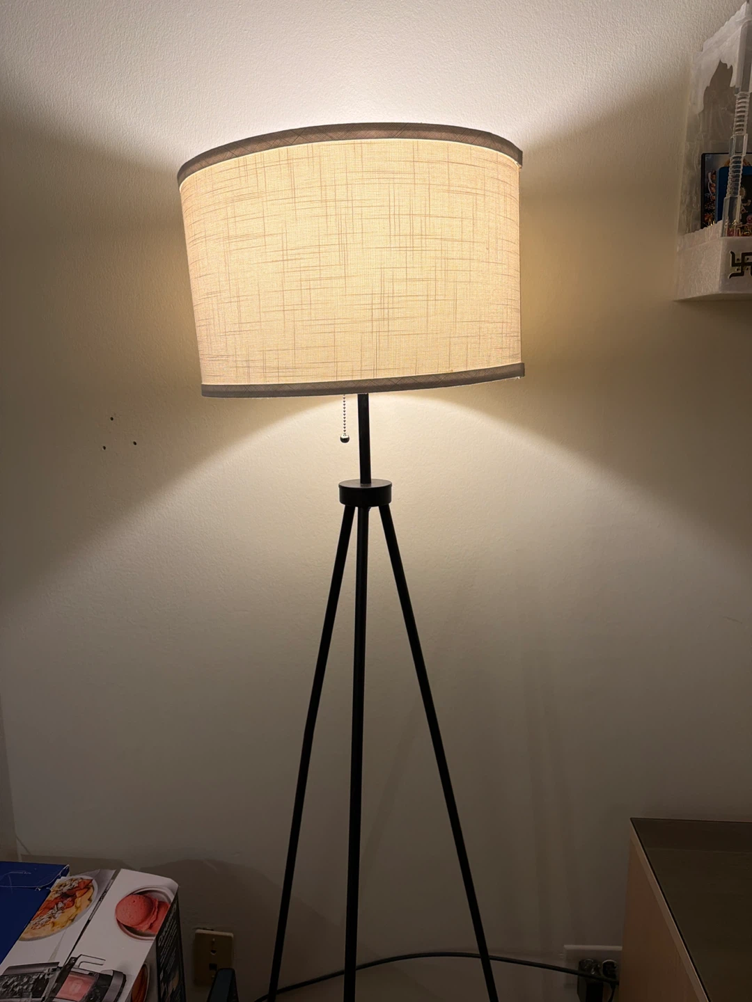 Tripod Floor Lamp with Fabric Shade