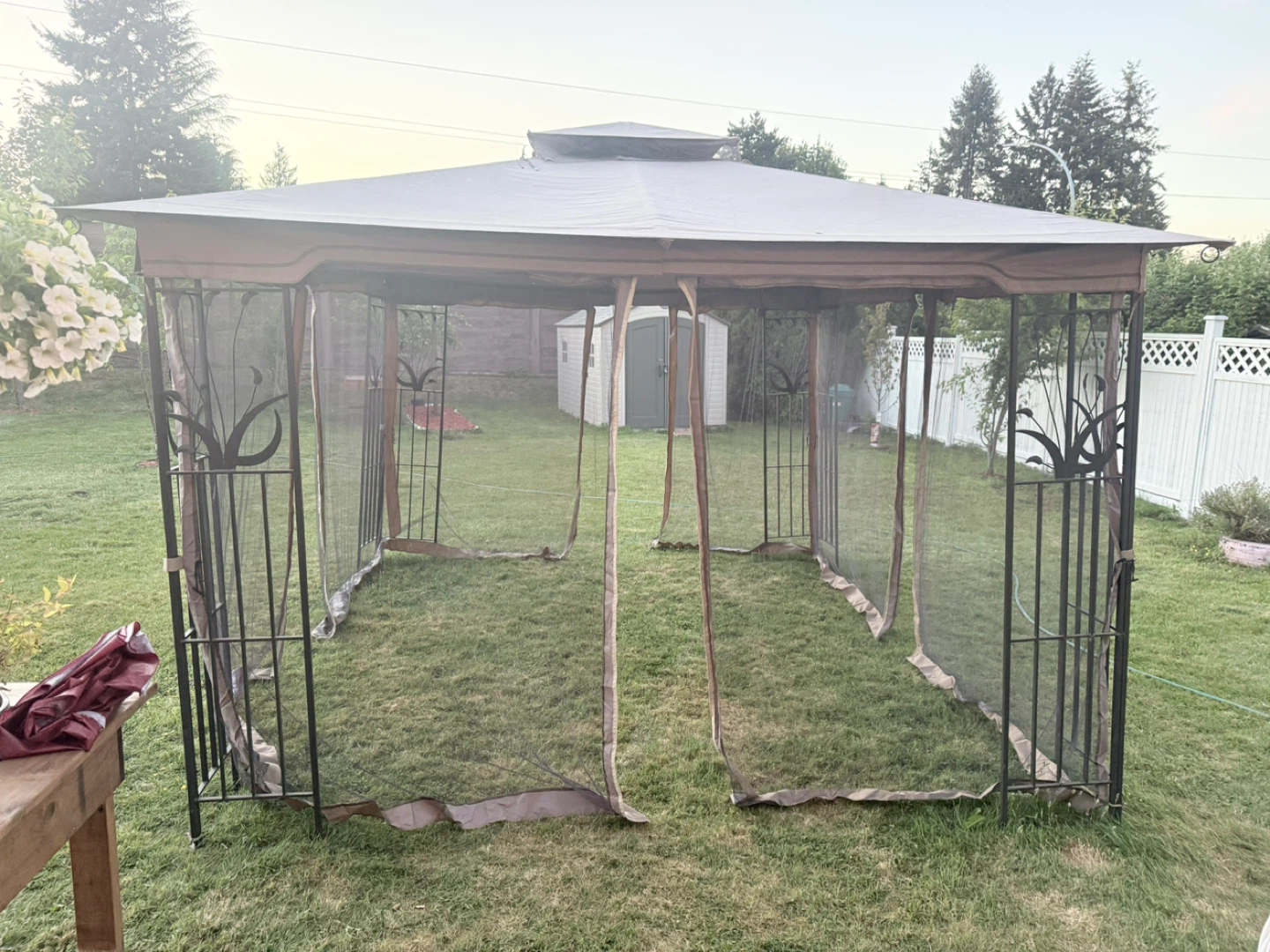 Outdoor Gazebo with Mosquito Netting