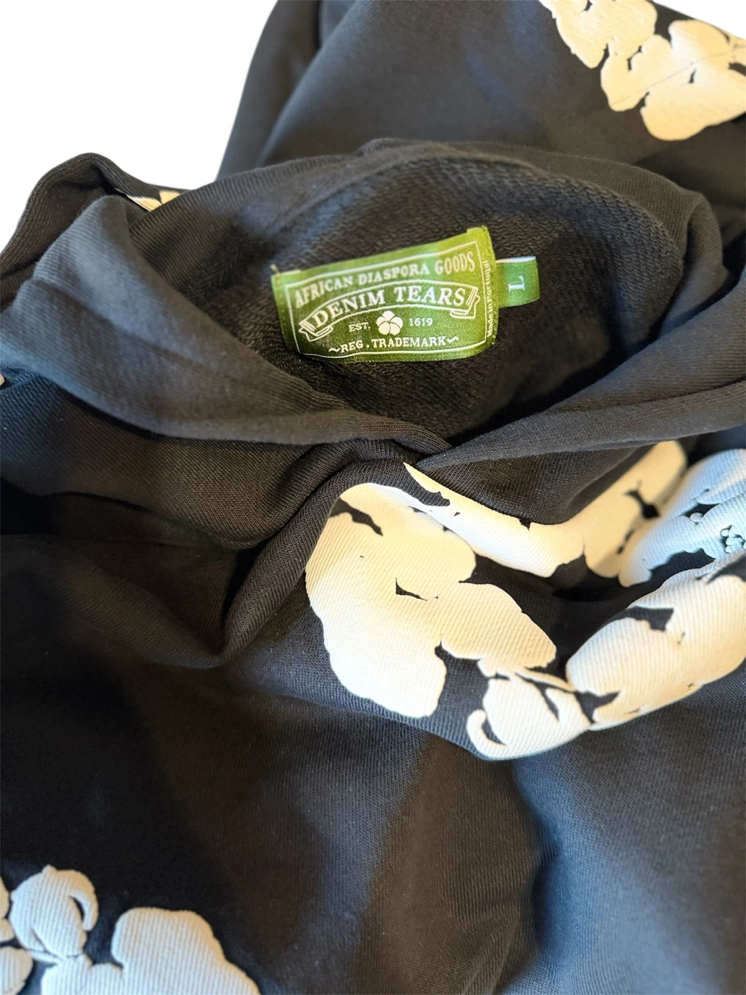 Denim Tears "African Diaspora Goods" Floral Hoodie - photo 3