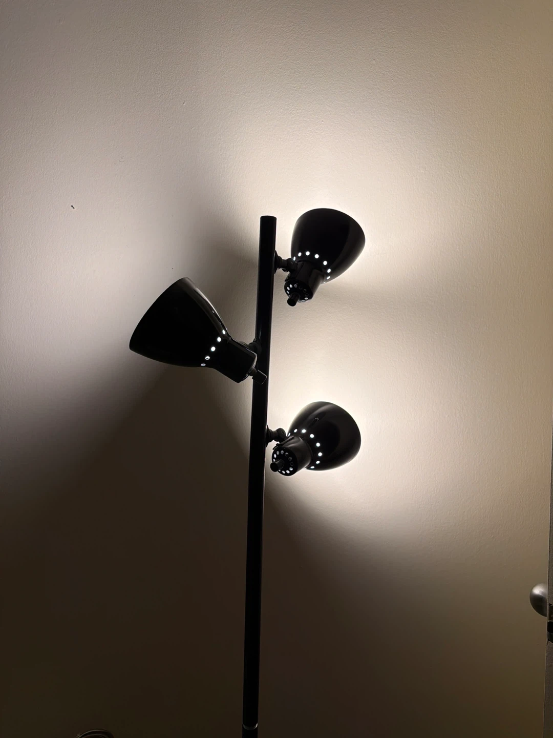 Black 3-Head Floor Lamp