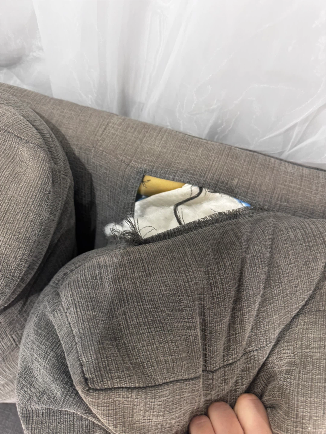 Grey 3-Seater Sofa - photo 2
