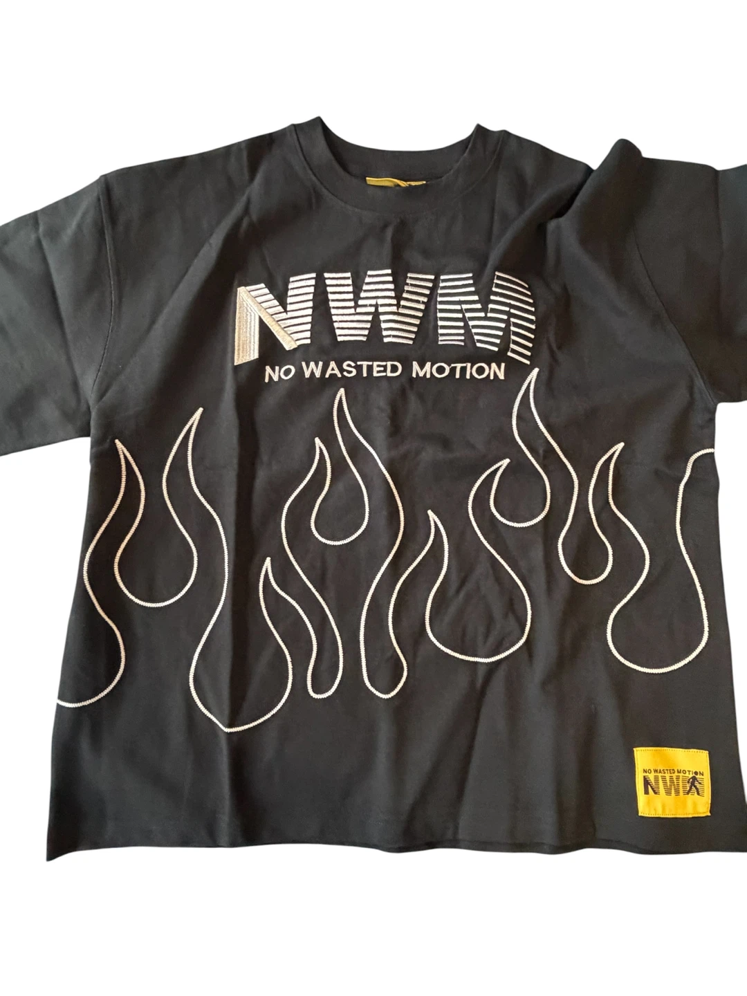 No Wasted Motion NWM Black Flame T-Shirt