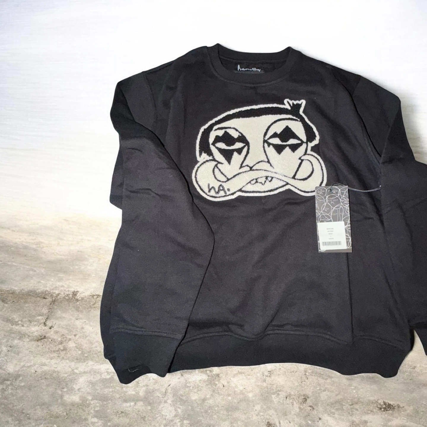 Haculla Black Graphic Sweatshirt Size L