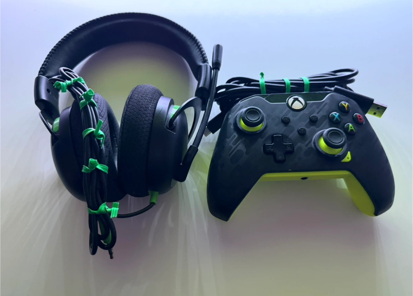 Xbox Controller and Headset