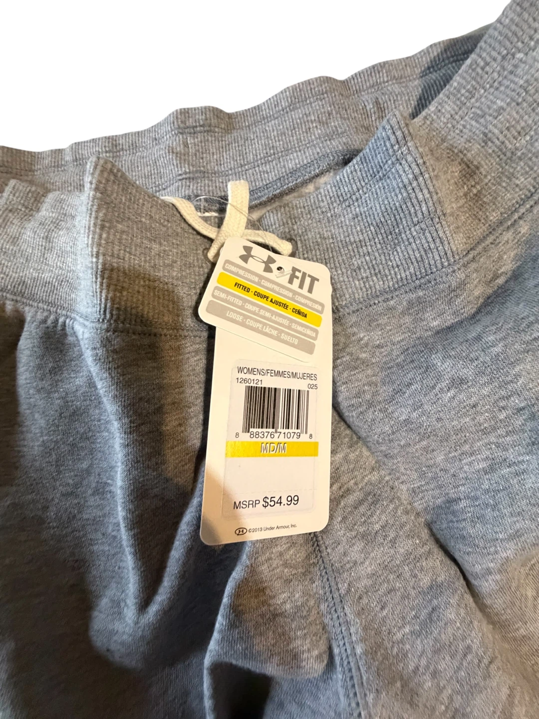 Under Armour Women's Gray Fleece Jogger Pants Medium