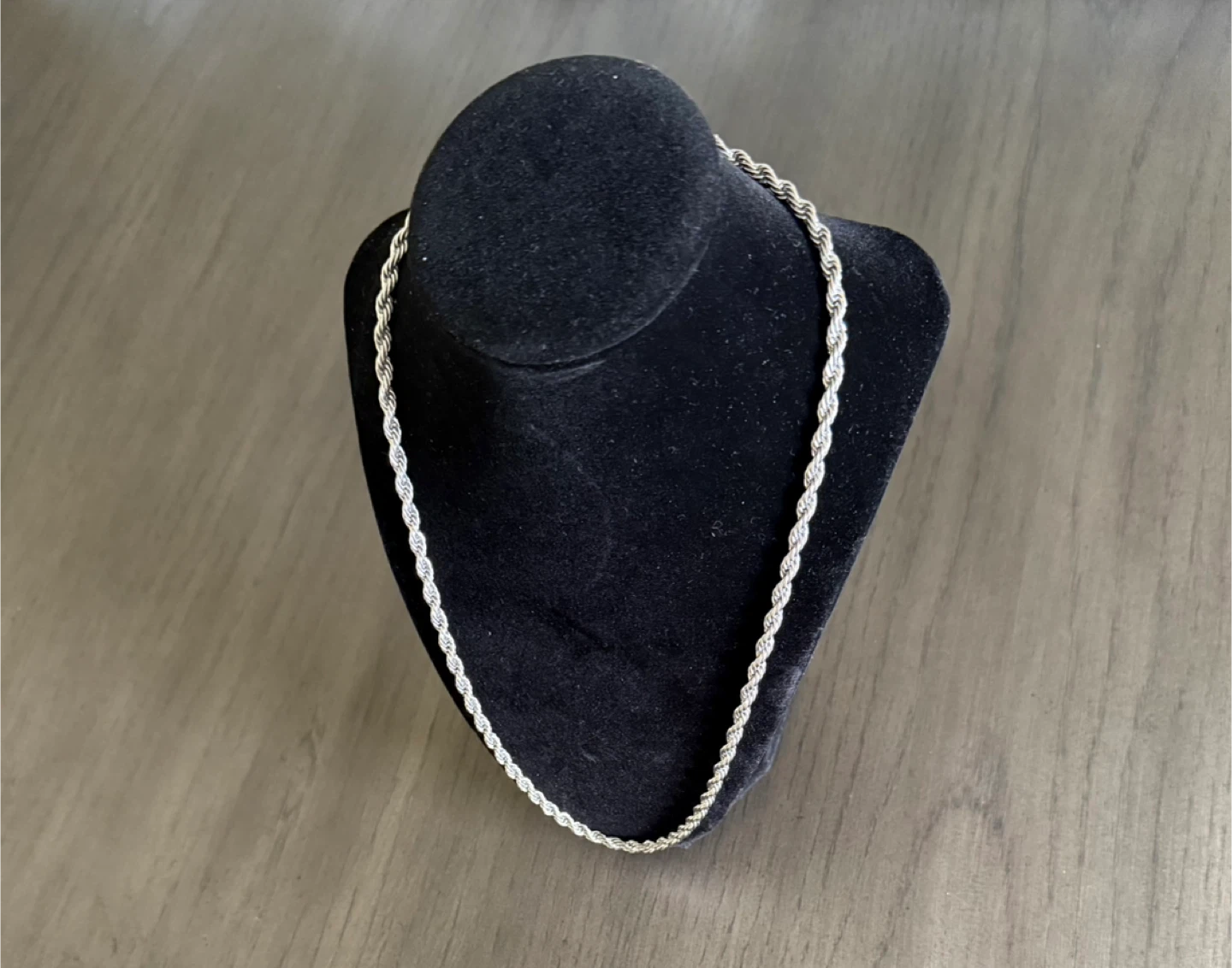 Silver Plated Rope Chain - photo 4