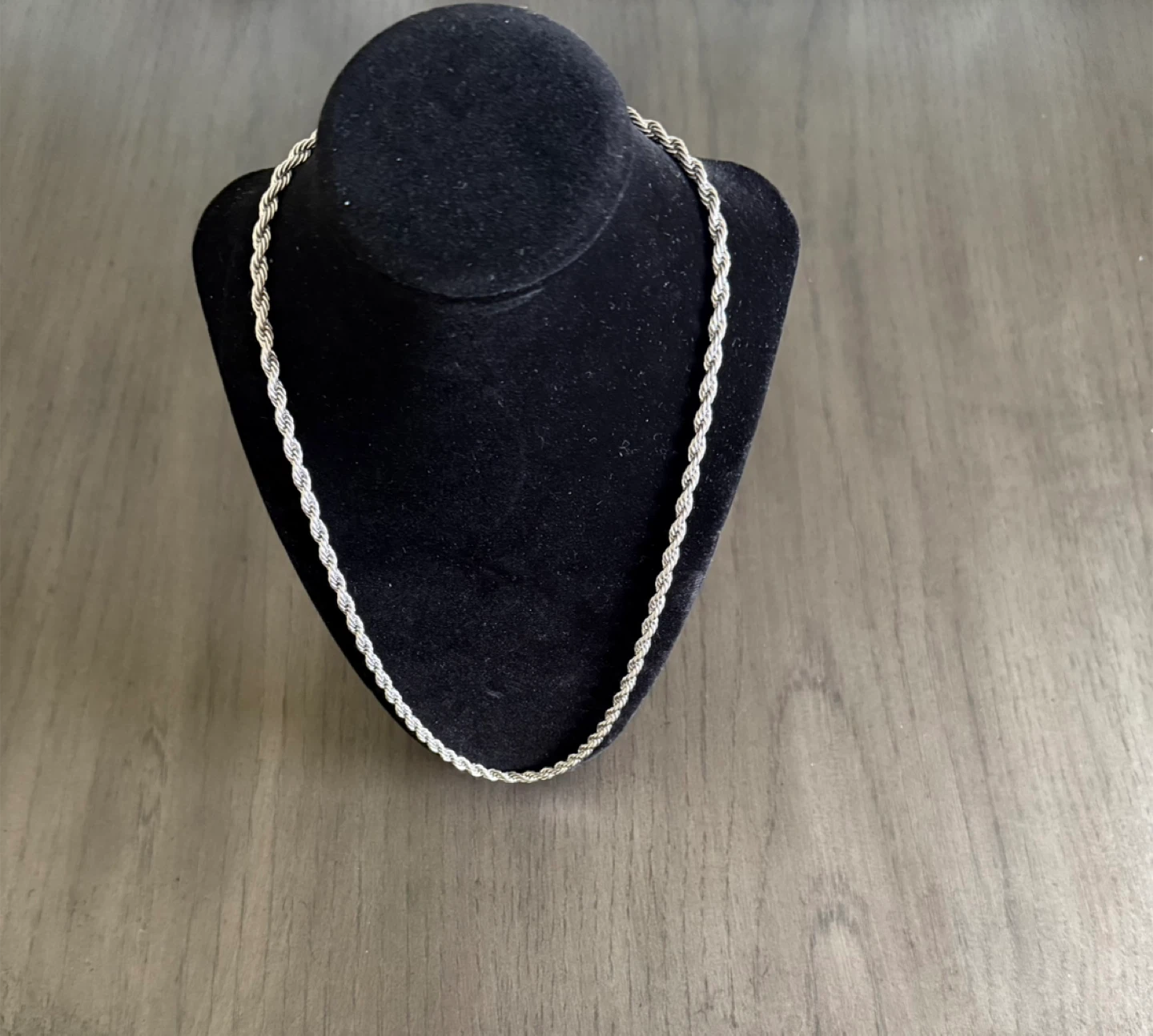 Silver Plated Rope Chain - photo 2