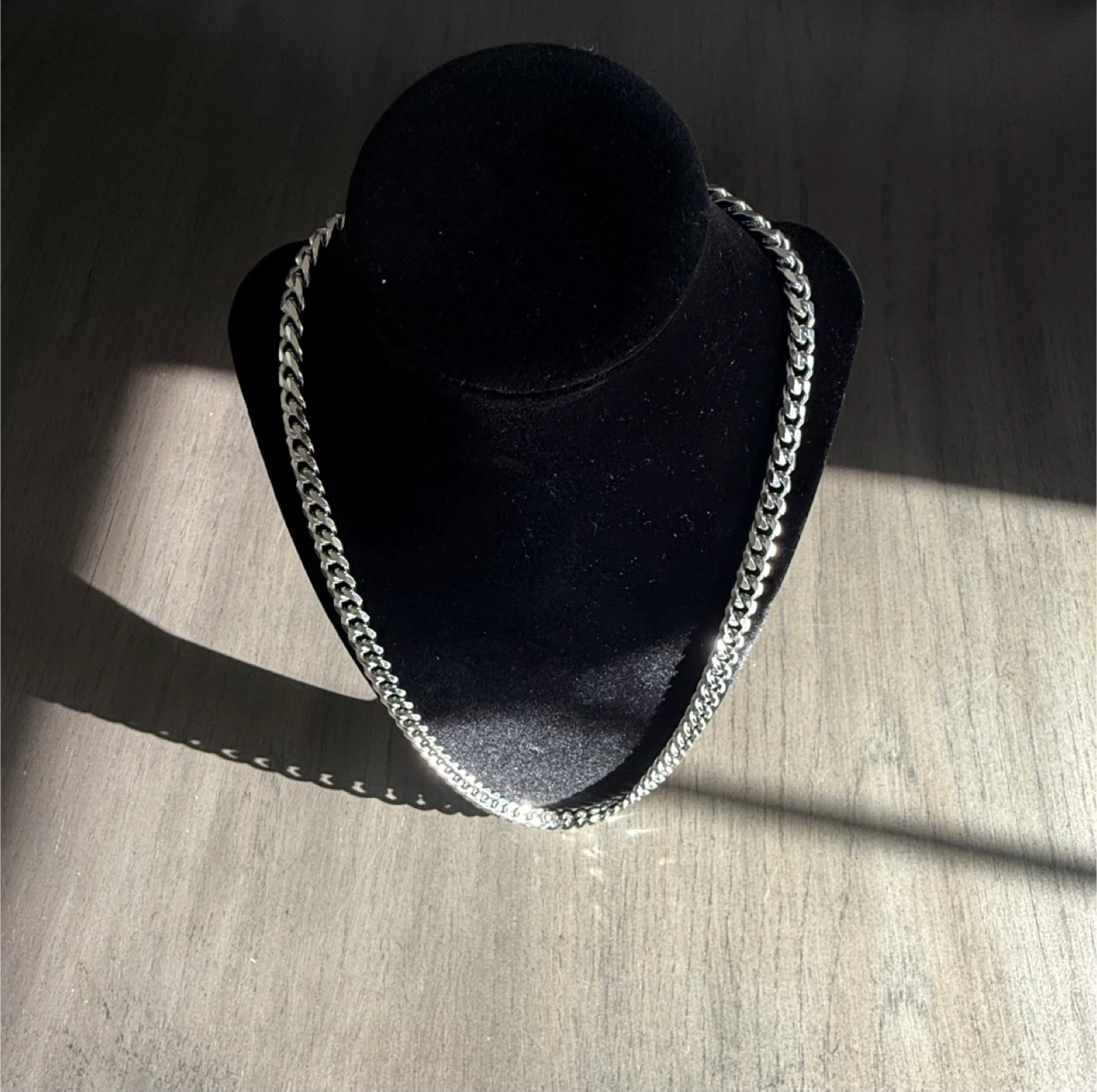Silver Plated Cuban Link Chain - photo 2