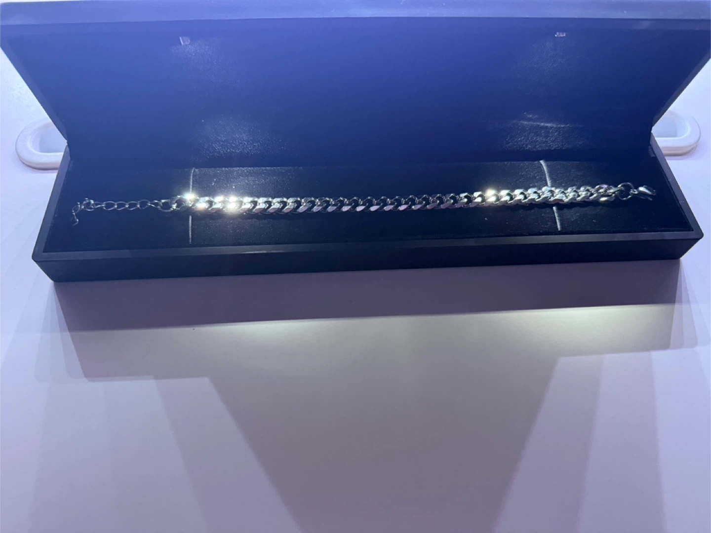 Silver Plated Cuban Link Bracelet - photo 2