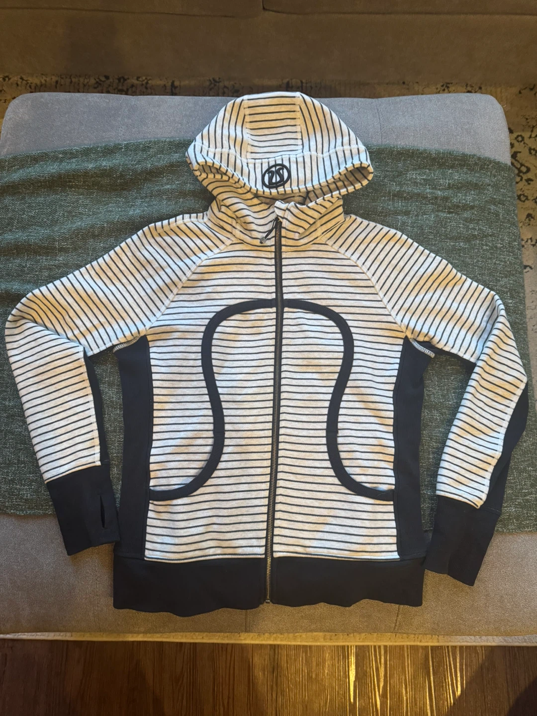 Lululemon Hoodie Full Zip Striped