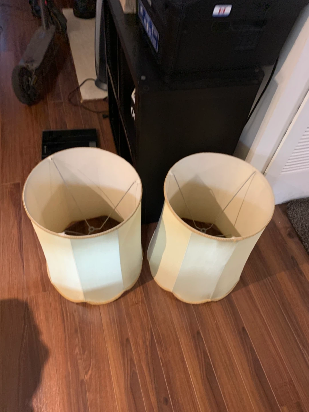 Large Beige Drum Lamp Shades