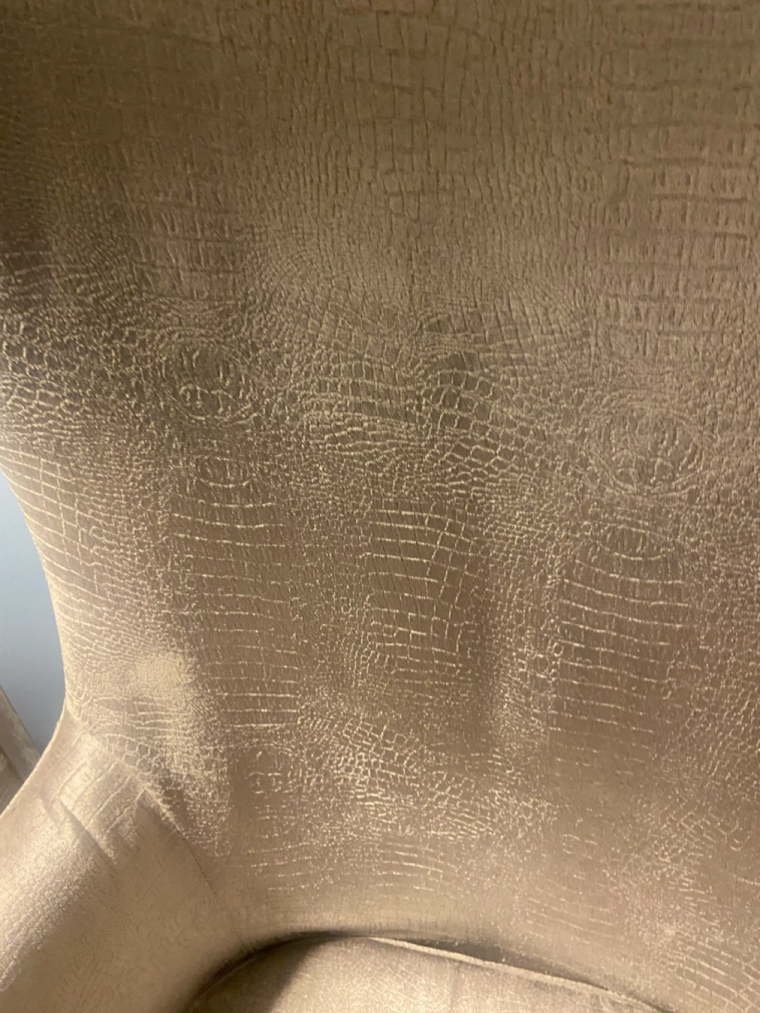 Bob”s- Velvet Accent Chair with Embossed Pattern and Stud Detail - photo 3